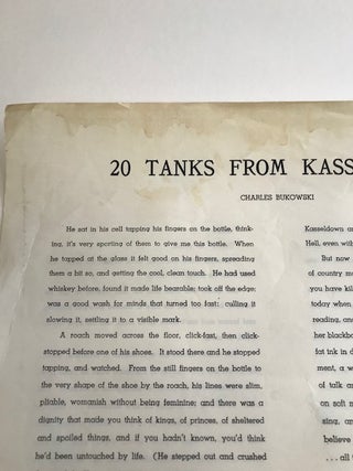 20 Tanks From Kasseldown (Broadside flyer)
